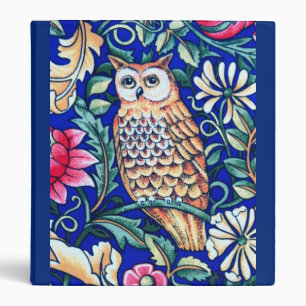 Classeur Tapisserie de hibou de William Morris, beige et
