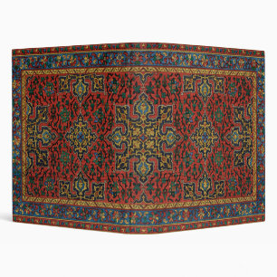 Classeur Tapisserie de tapis persan rouge bleu classique