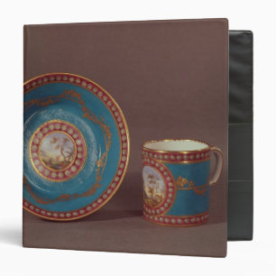 Classeur Tasse et soucoupe de café de celeste de bleu de