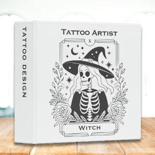 Classeur Tatouage gothique Noir Et Blanc Conception Tarot S