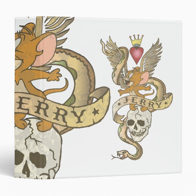 Classeur tatouage tordu Jerry 2 (Devant/Côté)