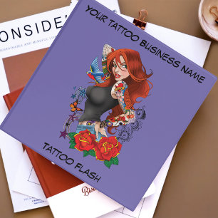 Classeur Tatouages de femme rousse
