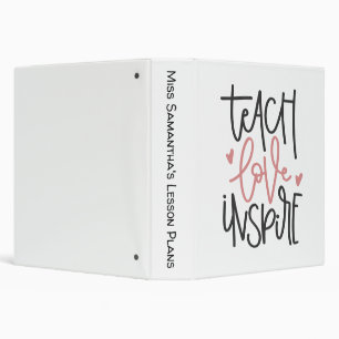 Classeur Teach Love Inspire