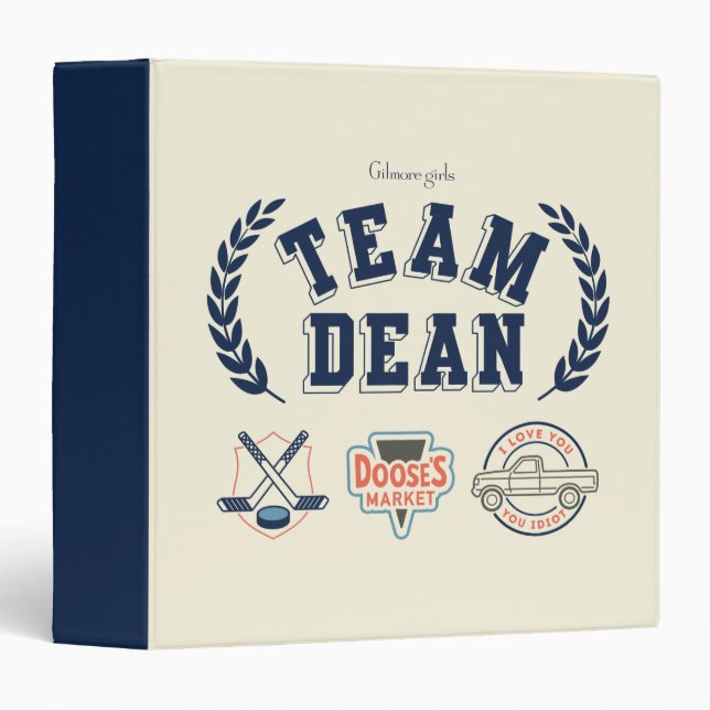 Classeur Team Dean Gilmore Girls Design (Devant/Côté)