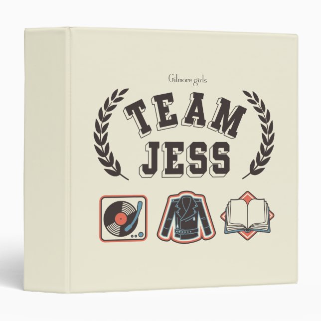 Classeur Team Jess Gilmore Girls Design (Devant/Côté)