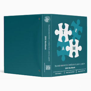 Classeur Team Jigsaw Career Coach Logo Workshop Turquoise