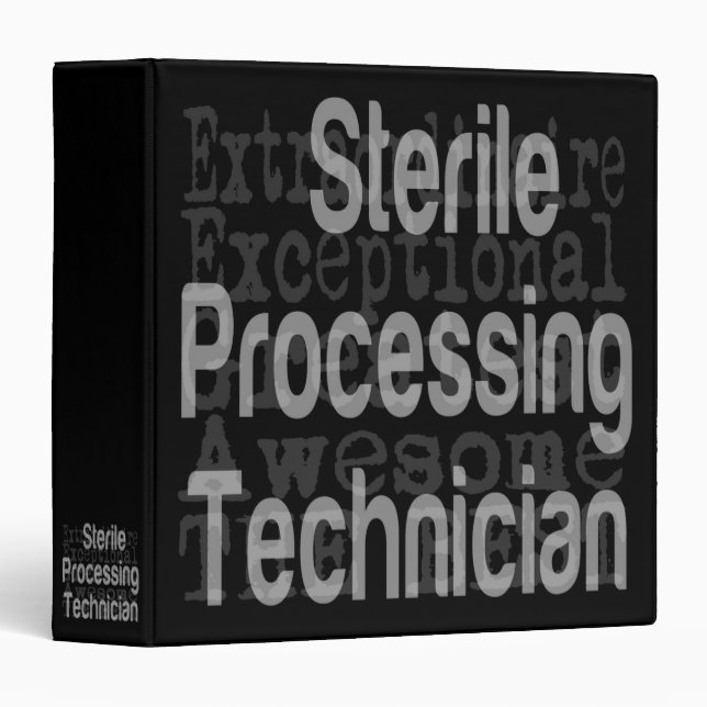 Classeur Technicien de traitement stérile Extraordinaire (Devant/Côté)
