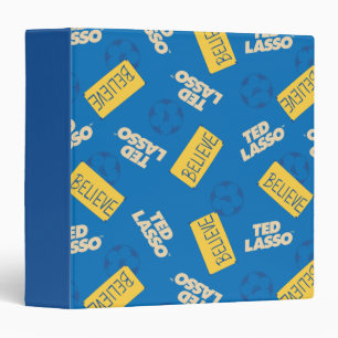 Classeur Ted Lasso   Croyez le Motif de signe et de balle