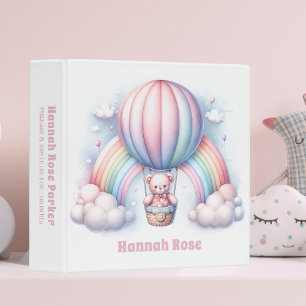 Classeur Teddy Bear Hot Air Balloon Girl Baby Album photo