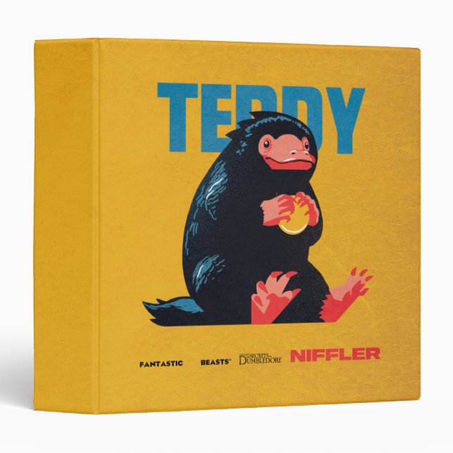 Classeur Teddy Vintage Graphic (Devant/Côté)