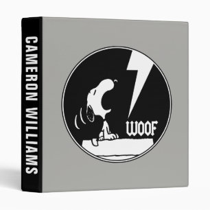 Classeur Tee - shirt Snoopy Howling Ajouter Votre Nom