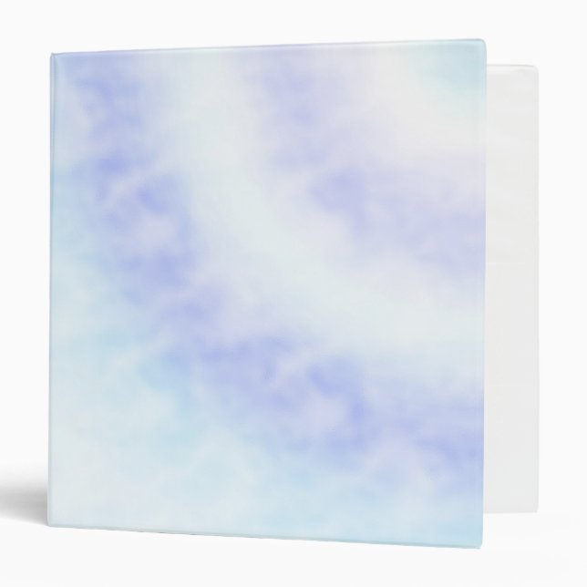 Classeur Teinture violet blanc Aqua Blue Tie (Devant/Intérieur)