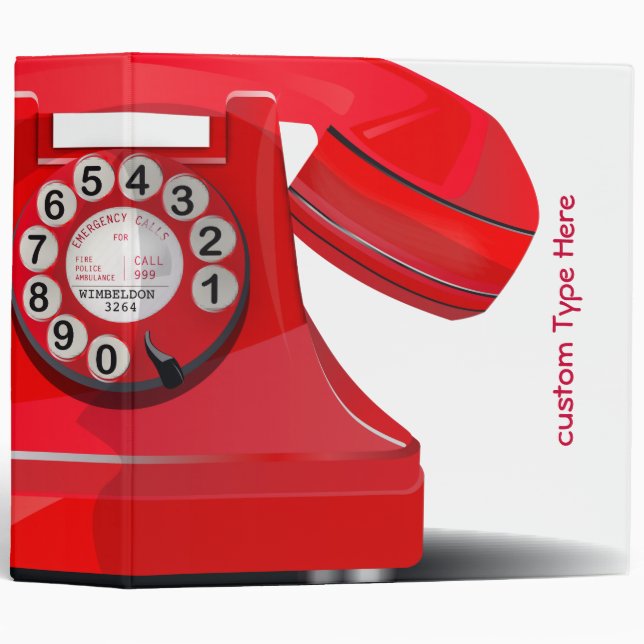 Classeur Téléphone à cadran (Devant/Côté)