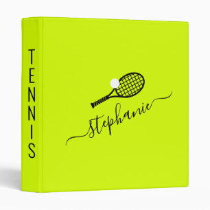 Classeur Tennis Capitaine Nom Moderne Élégant Script