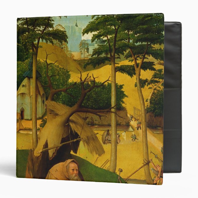 Classeur Tentation de St Anthony, 1490 (Devant/Intérieur)