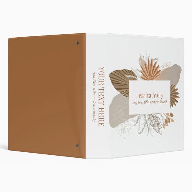 Classeur Terracotta Bohème Tropical (Arrière-plan)