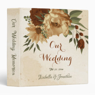 Classeur terre cuite rustique florale verdure album photo 3