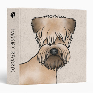 Classeur Tête de chien de dessin animé Terrier Irlandais à
