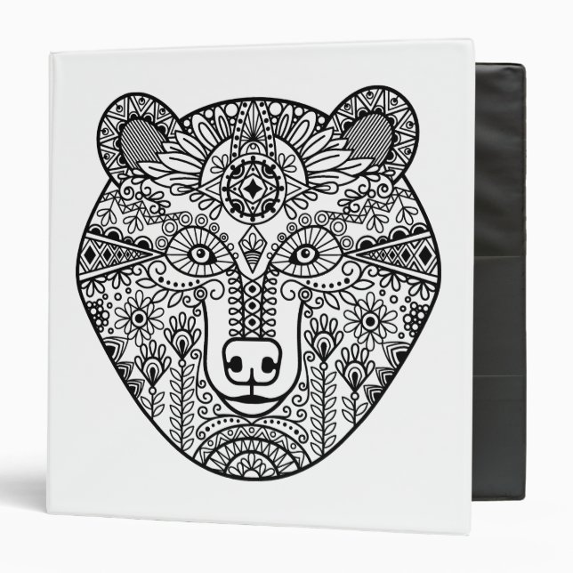 Classeur Tête d'ours de style (Devant/Intérieur)