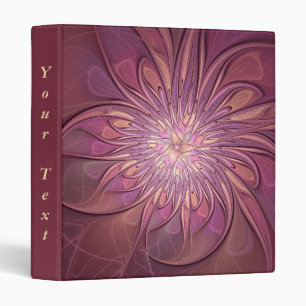 Classeur Texte Abstrait Fleurs Fractales Couleurs de Baies