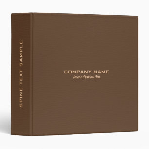 Classeur Texte Customisé en cuir Brown