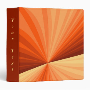 Classeur Texte fractal moderne abstrait orange rouge vanill