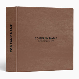 Classeur Texte personnalisé en cuir Vintage simple