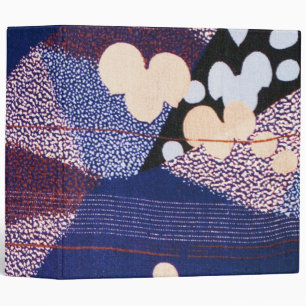 Classeur Textile japonais vintage, Motif feuille
