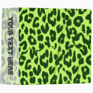 Classeur Texture de fourrure de motif vert citron