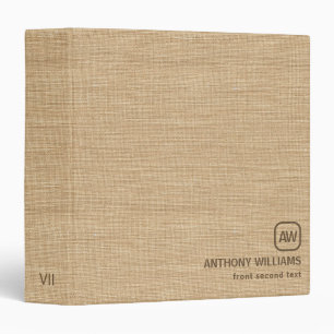 Classeur Texture de lin beige