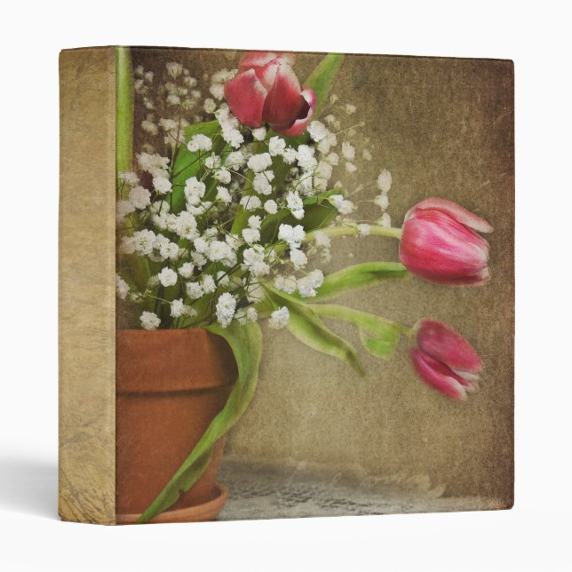 Classeur Texture de printemps (Devant/Côté)