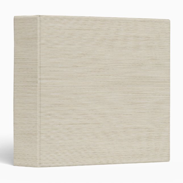 Classeur Texture de tissu de lin sablonneux simple vierge (Devant/Côté)