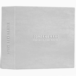 Classeur Texture en cuir gris Imprimer Typographie blanche