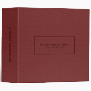 Classeur Texture en cuir rouge Vintage