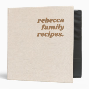Classeur Texture en lin beige image typographie brune