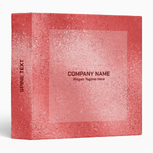 Classeur Texture en verre chatoyant rouge iridescente