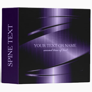 Classeur Texture métallique moderne géométrique violette