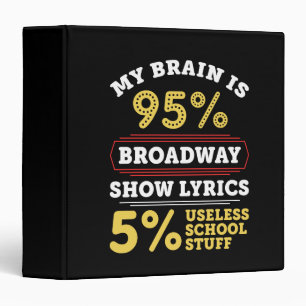 Classeur Théâtre - Broadway Show Lyrics Cadeaux