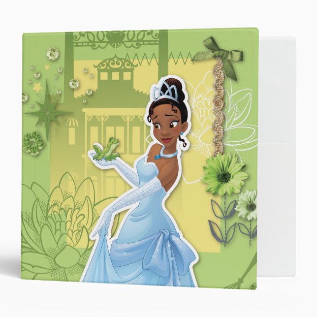 Classeur Tiana - Princesse confiante (Devant/intérieur)