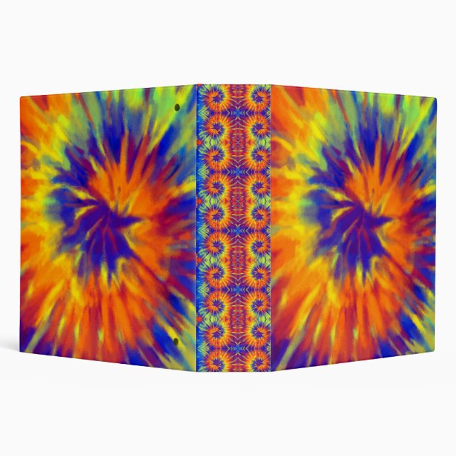 Classeur Tiedye Rainbow Spirale Hippie Tie Dye (Arrière-plan)