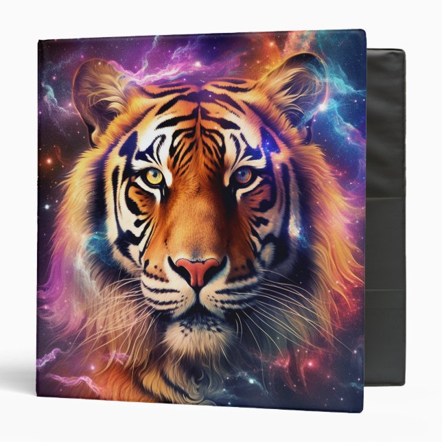 Classeur Tigre cosmique (Devant/Intérieur)