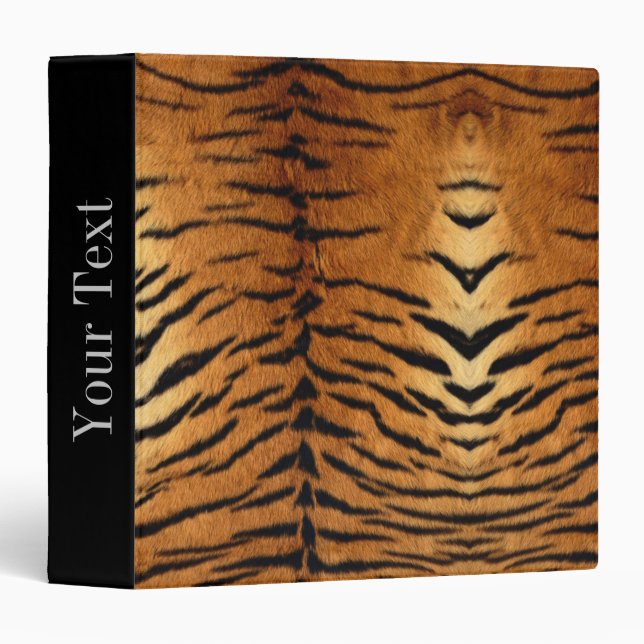 Classeur Tigre de fourrure d'animal de la jungle tribale Im (Devant/Côté)