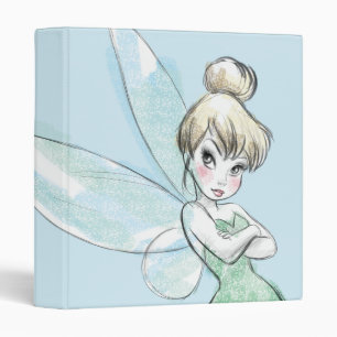 Classeur Tinker Bell Armoiries pastel croisées