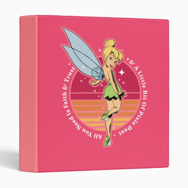 Classeur Tinker Bell | Petit peu de poussière de pixie (Devant/Côté)