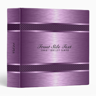 Classeur Tint violet métallique Refroidi Aluminium Look