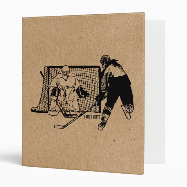 Classeur Tiré sur l'hockey net (femelle) (Devant/intérieur)
