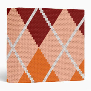 Classeur Tissu à motifs de losanges réaliste