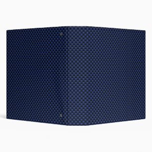Classeur Tissu de fibre de carbone de style bleu royal pour