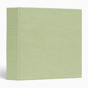 Classeur Tissu de lin vert clair aspect simple vide