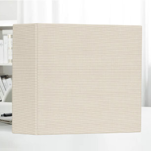 Classeur Tissu en tissu beige blanc Texture minimaliste Net
